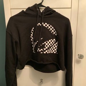 Taco Bell cropped hoodie